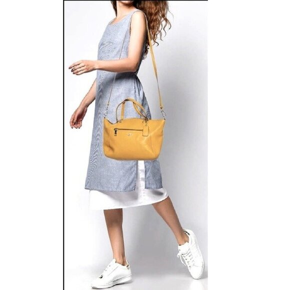 New Coach Prairie Satchel Yellow Mustard - Picture 10 of 10